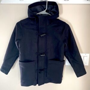 Boys Small Double Button Lined Hooded Jacket NWT​​​​​